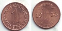 Drittes Reich 1 Reichspfennig 1 Reichspfennig - Ähren