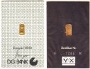 Goldbarren 1 Gramm 1 Gramm Goldbarren im Original-Zertifikat der DG-Bank