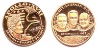 USA Gold-Medaille Raumfahrt - Apollo 17
