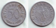 Drittes Reich 50 Reichspfennig 50 Reichspfennig - mit Hakenkreuz