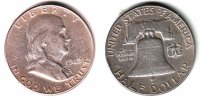 USA 1/2 Dollar - Halves 1/2 Dollar - Halves - Franklin (1948 - 1963) Bild