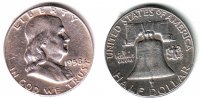 USA 1/2 Dollar - Halves 1/2 Dollar - Halves - Franklin (1948 - 1963) Bild