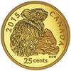 Kanada 25 Cents Felsenkaninchen Bild