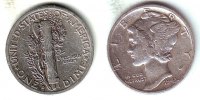 USA 1 Dime Mercury (1916 - 1945) - 1 Dime Bild