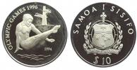 Samoa 10 Dollar Olympische Spiele 1996 in Atlanta - Turmspringen