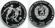 Bulgarien 25 Leva Olympische Spiele 1992 in Albertville - Skilanglauf