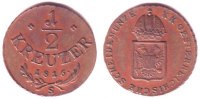 Österreich - Ungarn 1/2 Kreuzer Kaiser Franz II. (1792-1835) - Prägestätte S = Schmöllnitz (Ungarn) Picture
