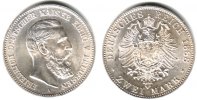Preussen 2 Mark Kaiser Friedrich III. Picture