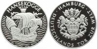 Hamburg Medaille Hamburg - Deutschlands Tor zur Welt - Hansekogge - Segelschiff