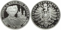 Deutschland Medaille Deutsche Geschichte - Ludwig II. von Bayern (1845 - 1886) - Neuschwanstein