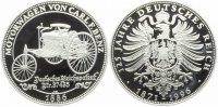 Deutschland Medaille Deutsche Geschichte - Motorwagen von Carl Benz - Automobil 1886