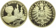 Deutschland Medaille Deutsche Geschichte - Ludwig II. von Bayern (1845 - 1886) - Neuschwanstein Picture
