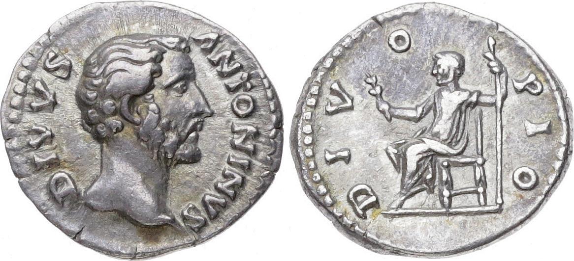 Kaiserzeit Denar 138 161 N Chr Antoninus Pius 138 161 Fast