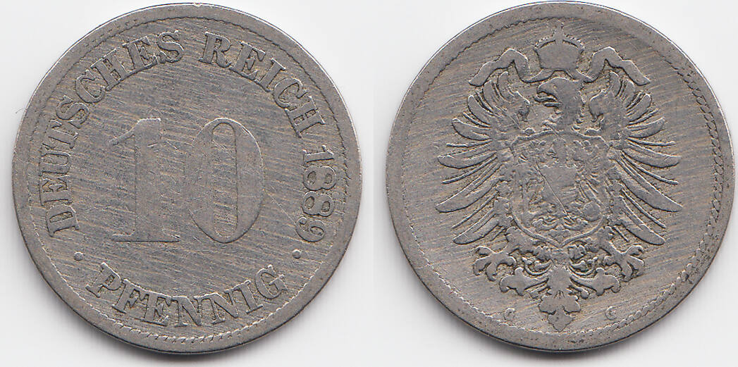 Kaiserreich Pfennig G Kleiner Adler Kupfer Nickel Sch N Ma