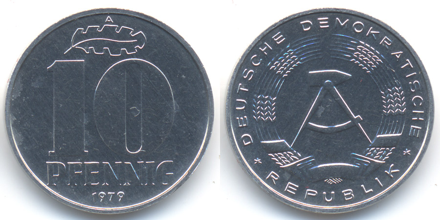 Ddr Pfennig A Aluminium Stempelglanz Export Ma Shops