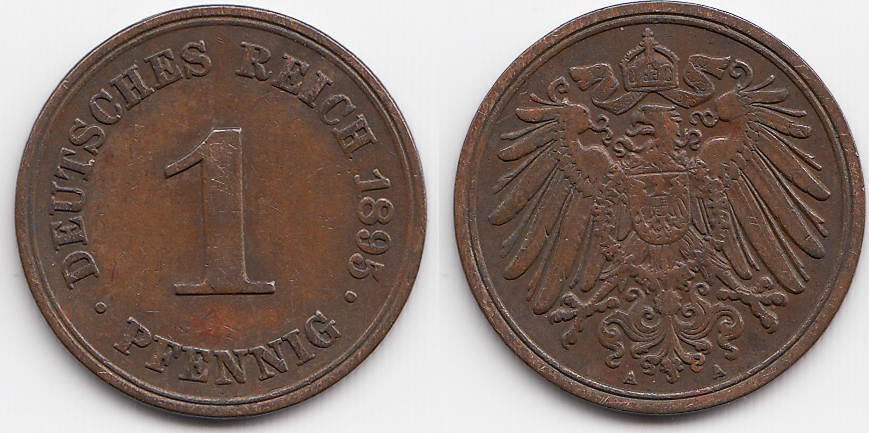 Kaiserreich Pfennig A Gro Er Adler Kupfer Sehr Sch N Ma Shops