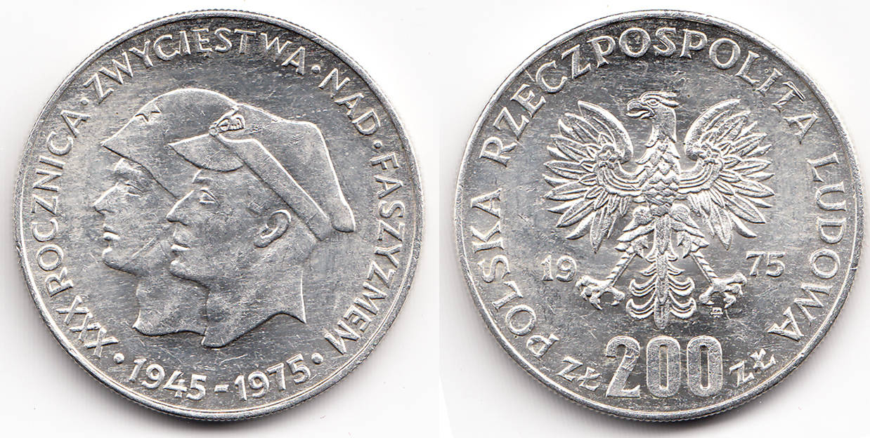 Polen Poland 200 Zloty 1975 Volksrepublik 1949 1990 Sieg über den