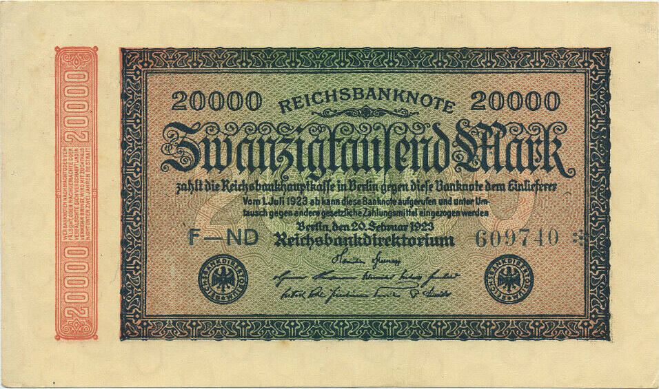 Deutsches Reich Inflation Mark Rosenberg Nr B