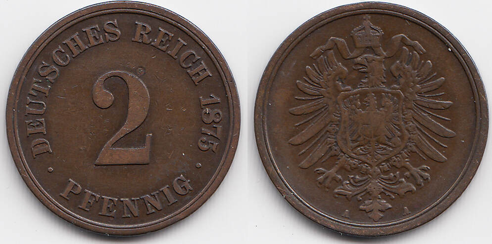 Kaiserreich Pfennig A Kleiner Adler Kupfer Knapp Sehr Sch N