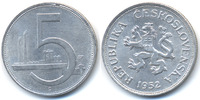 Tschechoslowakei - Czechoslovakia 5 Kronen CSR 1945-1960 - nicht ausgegeben