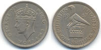 Südrhodesien - Southern Rhodesia 1 Shilling George VI. 1936-1952 – Kupfer/Nickel