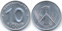 DDR 10 Pfennig Aluminium