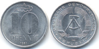 DDR 10 Pfennig Aluminium