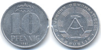 DDR 10 Pfennig Aluminium – Zainende