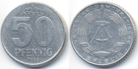 DDR 10 Pfennig Aluminium – Avers leicht dezentriert