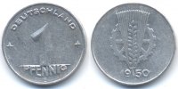 DDR 1 Pfennig Aluminium