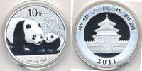 China - China 10 Yuan Panda Bären 2011 - Silber 1 Oz.