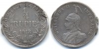 Deutsch Ostafrika 1/4 Rupie 1/4 Rupie 1913 J - Silber