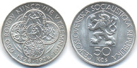 Tschechoslowakei - Czechoslovakia 50 Kronen CSSR 1960-1990 - 650 Jahre Münze Kremnitz