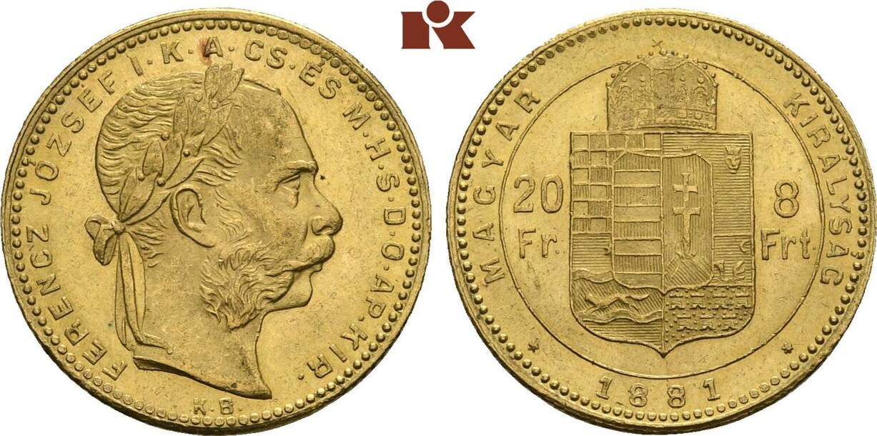 Kaiserreich Sterreich Franken Forint Kb Kremnitz Franz