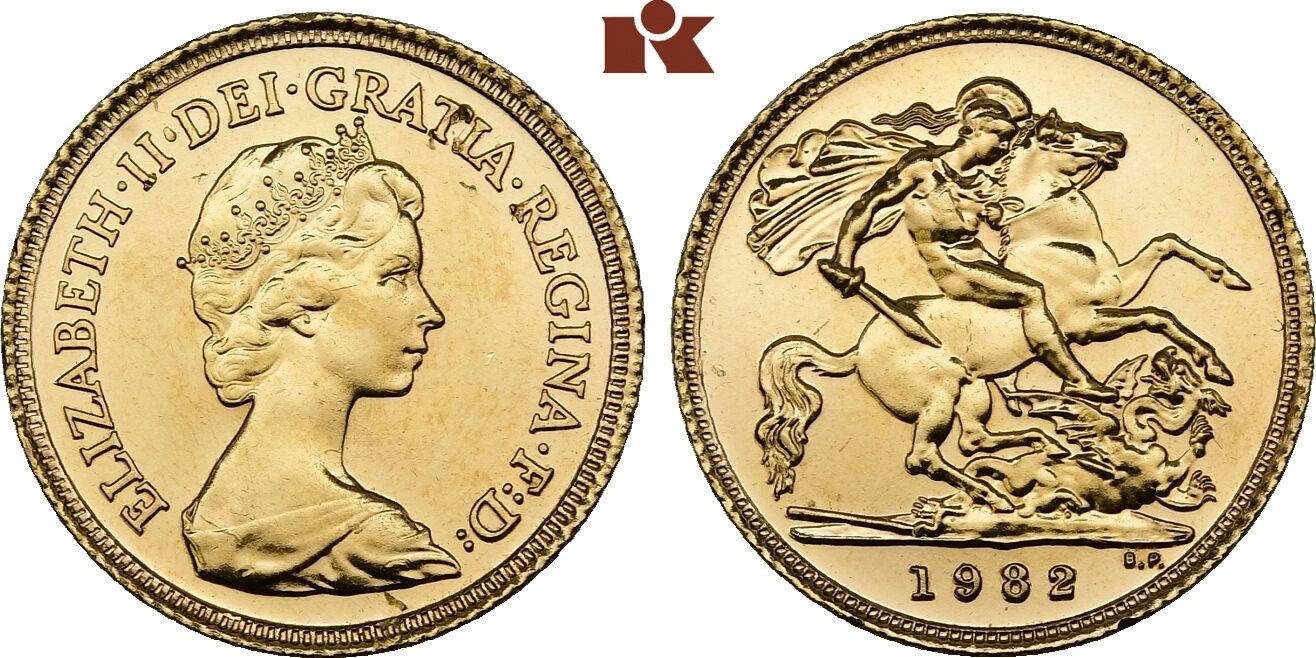 Grossbritannien Irland Sovereign London Elizabeth Ii