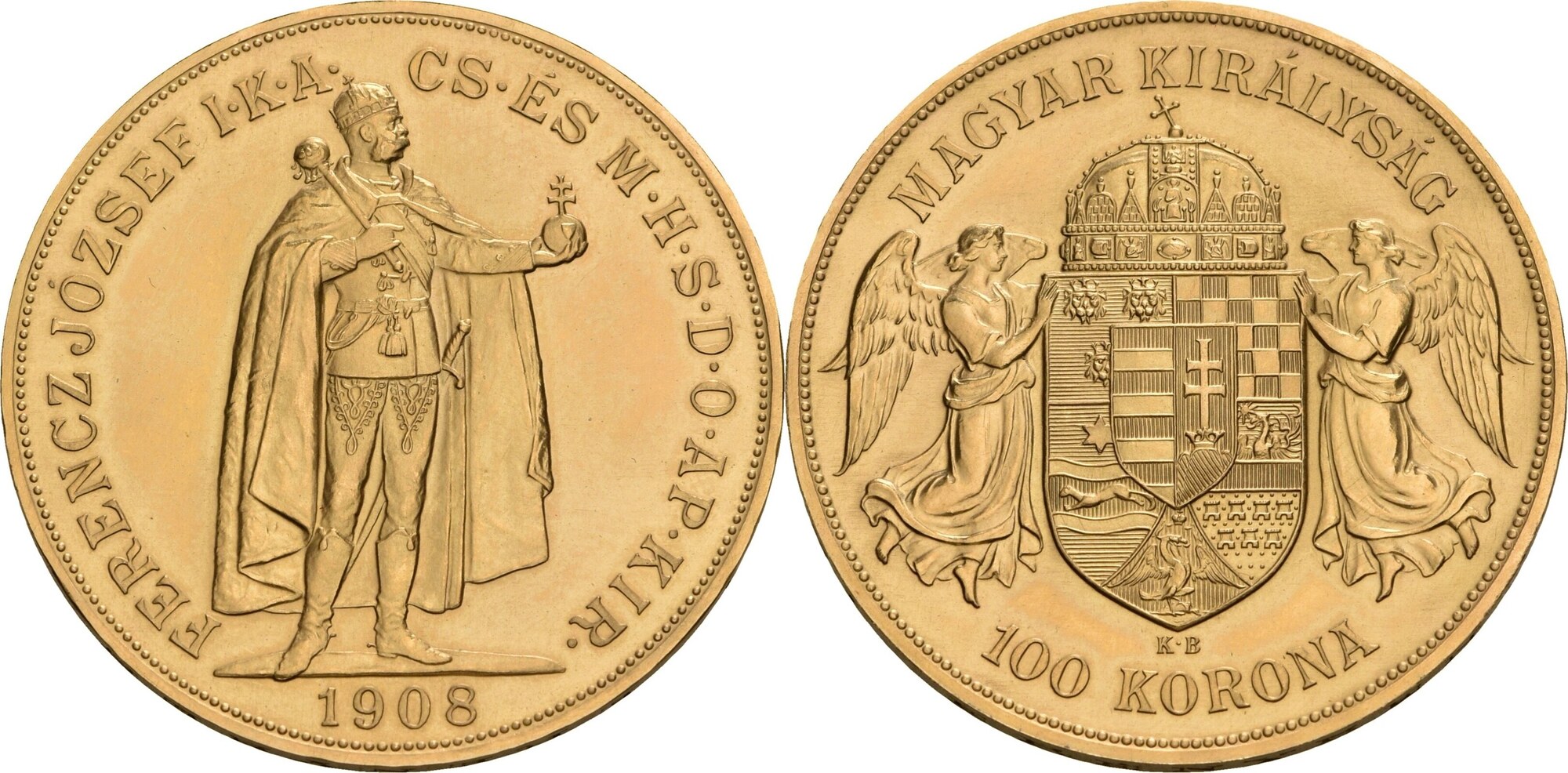 Österreich Ungarn 100 Kronen 1908 KB Kremnitz Franz Joseph I 1848