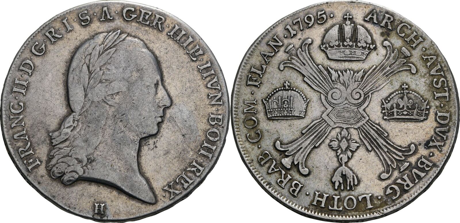 Habsburg Markgrafschaft Burgau Kronentaler H G Nzburg Franz Ii