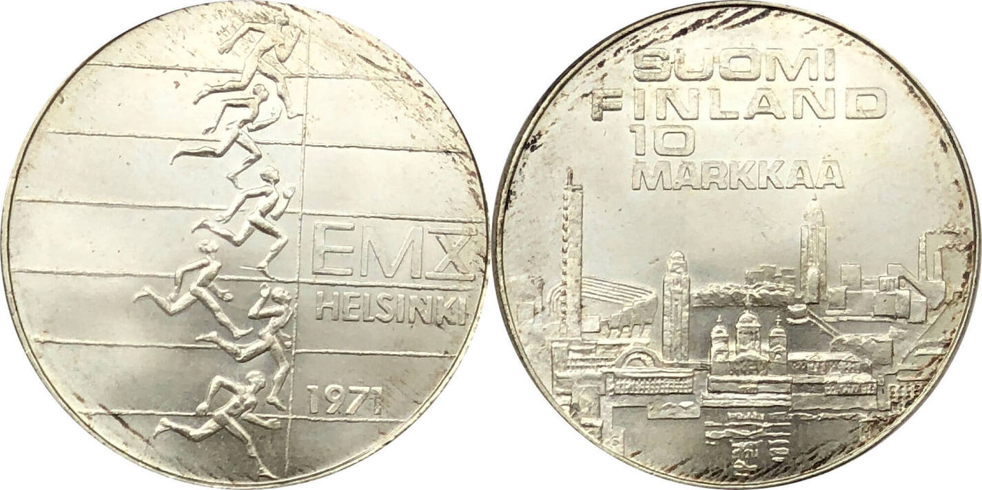 Finnland 10 Markkaa 1971 EMX Helsinki Vz MA Shops