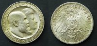 Württemberg 3 Mark Silberhochzeit