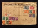 Deutsches Reich Inflation Großbrief mit Mischfrankatur nach Valkenburg