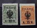 Polen Polnisches Korps 35 + 50 Kopeken