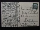 Drittes Reich Postkarte mit Ra2 Seitenrode über Kahla
