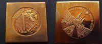 DDR Medaille Klippe Halle Neustadt