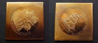 DDR Medaille Klippe 500 J. Schiffercomp.Stralsund