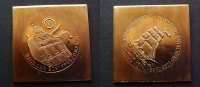 DDR Medaille Klippe 500 J. Schiffercomp.Stralsund