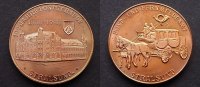 DDR DDR Medaille 100 Jahre Postgebäude Stralsund Bild