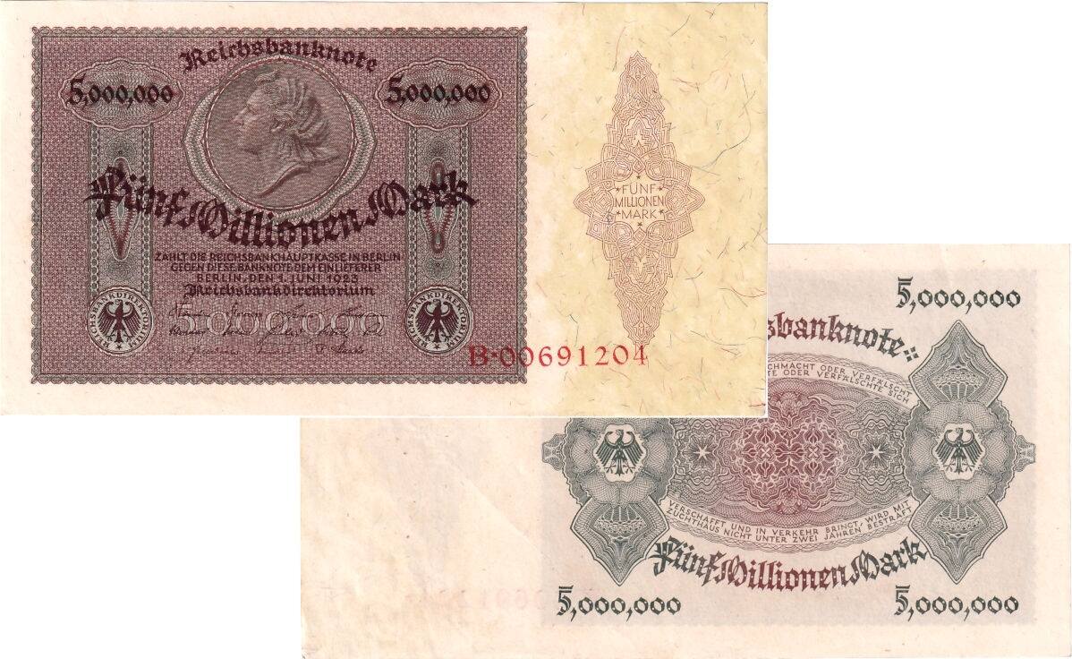 Banknoten Mark Millionen Mark Ro Ii Ma Shops