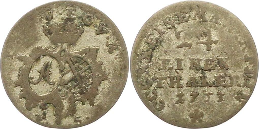 Sachsen Weimar Eisenach 1 24 Taler 1763 Anna Amalia 1758 1775 Schön