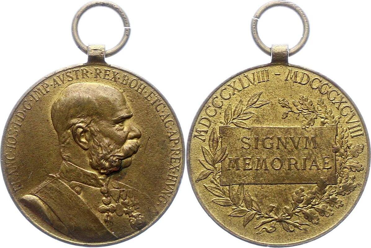 Haus Habsburg Bronzemedaille Franz Joseph I