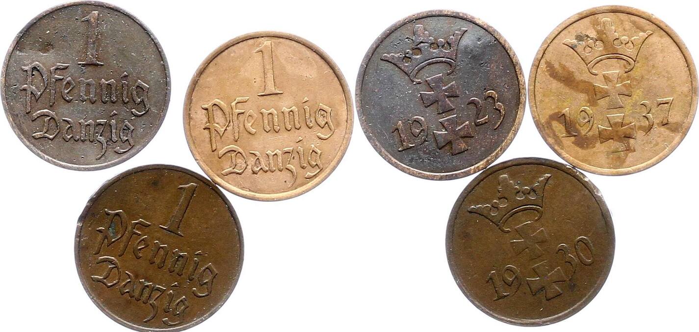 Danzig 1 Pfennig 1923 Schön und besser MA Shops